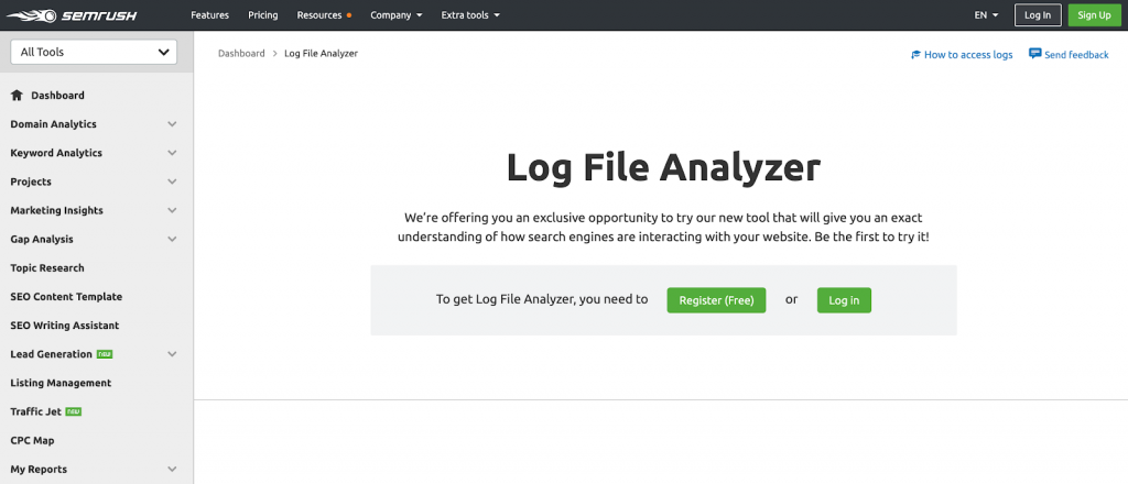log file analyzer